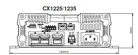 COTEK CX1225 最大出力電流25A 出力電圧12V 高性能充電器 3段階充電 IUoU特性 マイコンハイテクチャージャー 専用ケーブル別売り  コーテック :cx1225:サブバッテリーシステム専門店ワンゲイン - 通販 | tgtechno.jp