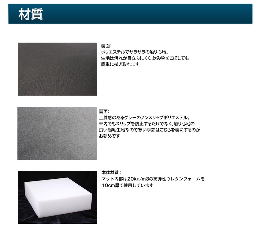 【送料込み】ONLY STYLE スリーピングマット ブラック　2点セット オンリースタイル 車中泊 専用マット 2枚 セット ONLY STYLE