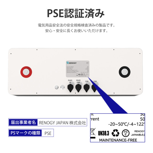 PSE認証済製品