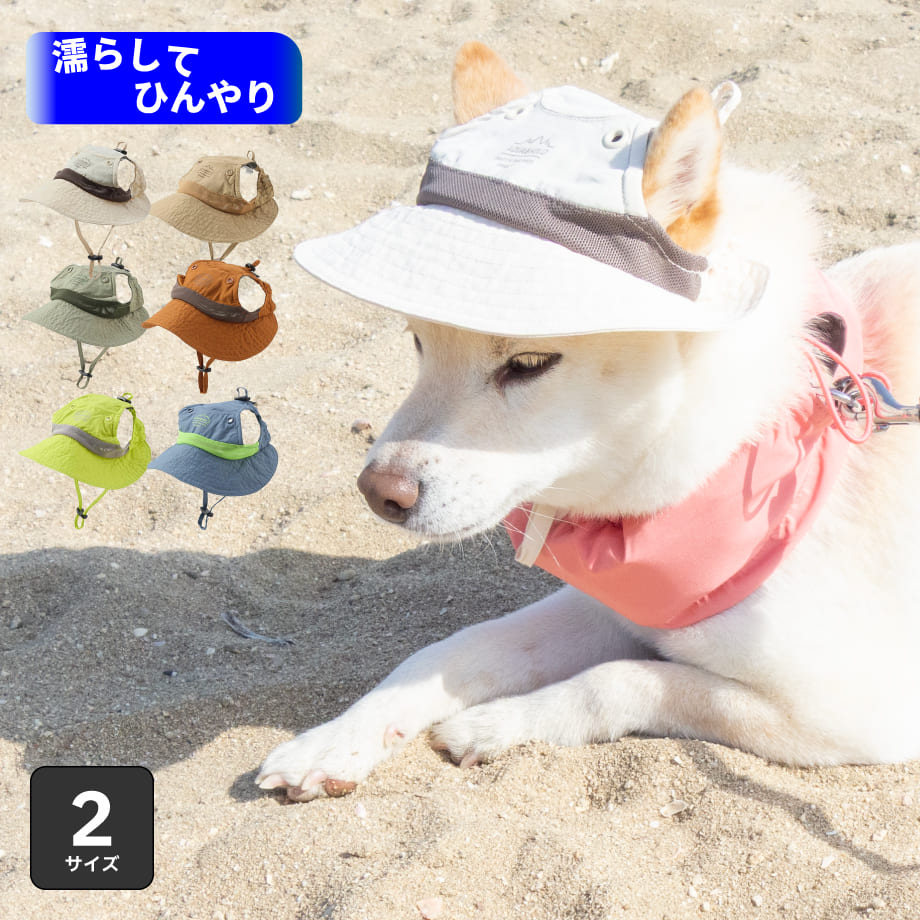 iDog 犬 帽子 犬用品 キャップ 夏 柴犬 豆柴 中型犬 熱中症対策