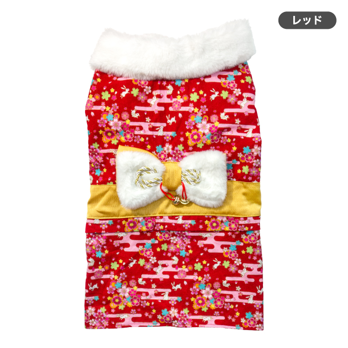 ★新作★完成品⭐︎犬服⭐︎犬用着物　女の子用 Sサイズ パープル 華 ペット（犬）の着物レンタル｜SSサイズ｜小型犬｜チワワ