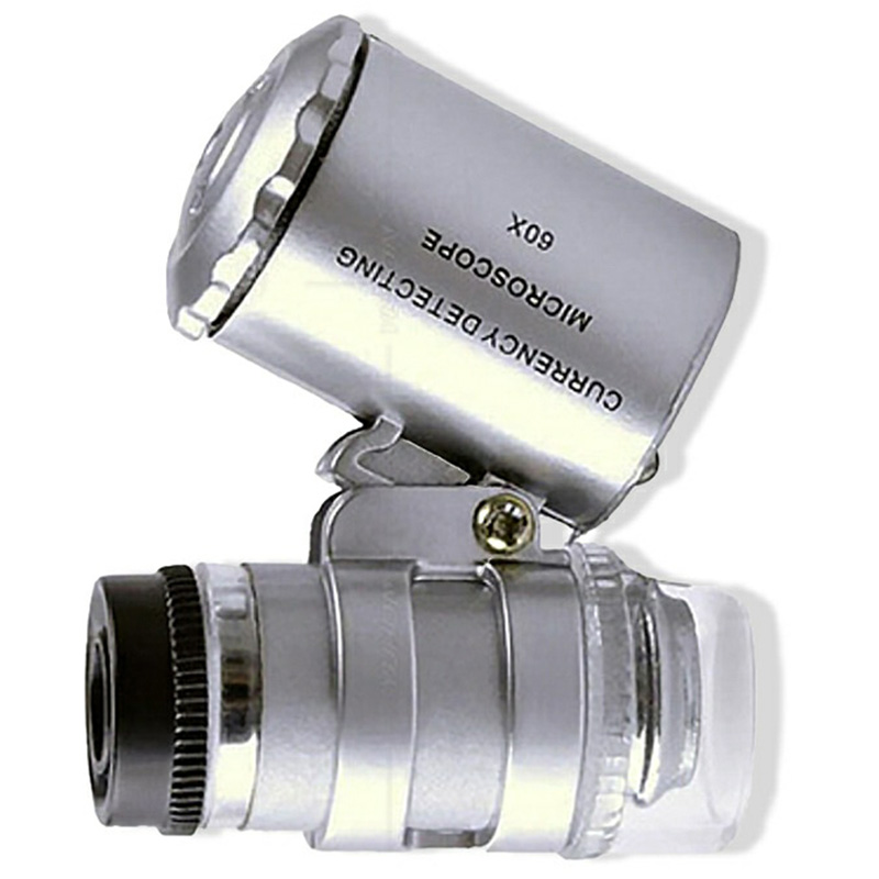 LED ライト ルーペ  拡大鏡 虫眼鏡 小型 マイクロスコープ 顕微鏡 携帯 ズーム 60 倍 ブラックライト 紫外線 高輝度 ズームスコープ｜onesshop｜02
