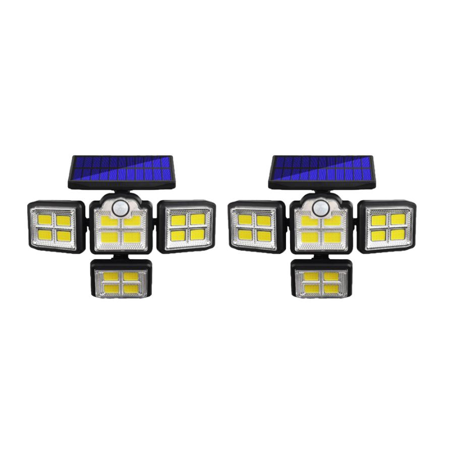 センサーライト 屋外 防水 2個セット COB LED ライト パネル 一体型 分離型 ソーラーライト 屋外用 人感 明るい 防犯 自動｜onesshop｜02