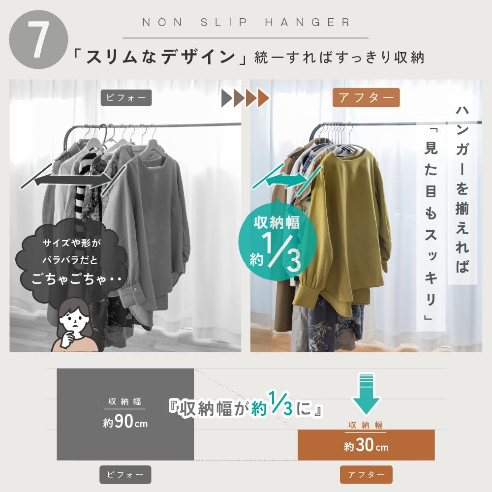 10本セット 2080円~】すべらないハンガー 跡が付かないハンガー