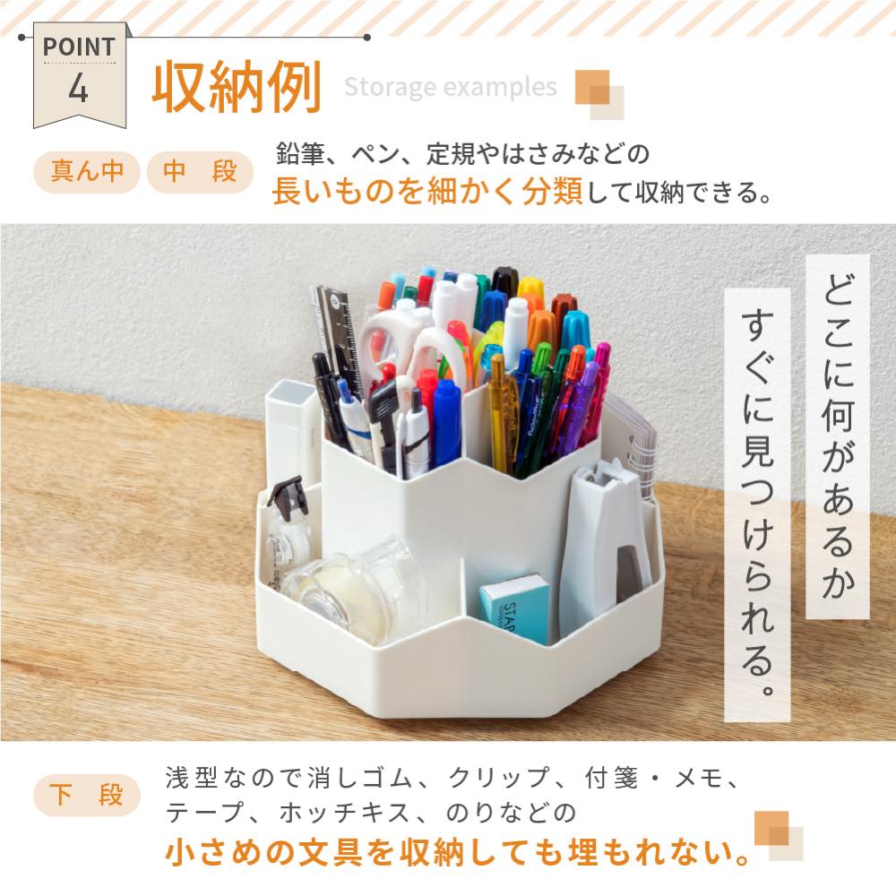 ペンスタンド ペンホルダー 回転 文房具 オフィス ペン立て 360度 ペン