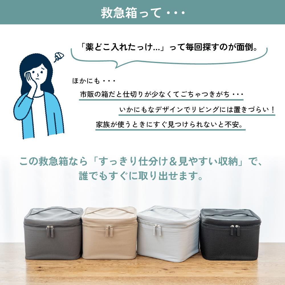 救急箱 大容量 おしゃれ かわいい 家庭用 化...の詳細画像1