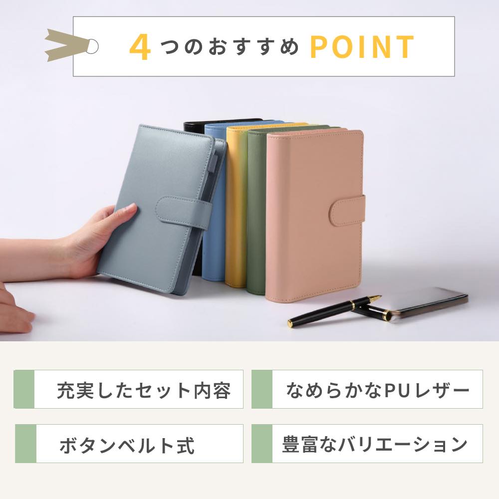 家計簿 ポーチ 家計管理 通帳 仕分け 手帳 袋分け お金 管理 ファイル シンプル A6 マルチケース バインダー パスポートケース ケース A5 パスポートカバー 関連画像3