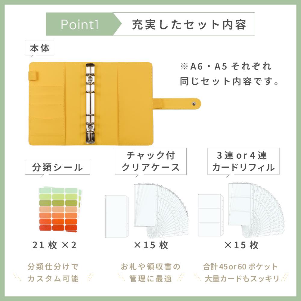 家計簿 ポーチ 家計管理 通帳 仕分け 手帳 袋分け お金 管理 ファイル シンプル A6 マルチケース バインダー パスポートケース ケース A5 パスポートカバー 関連画像4