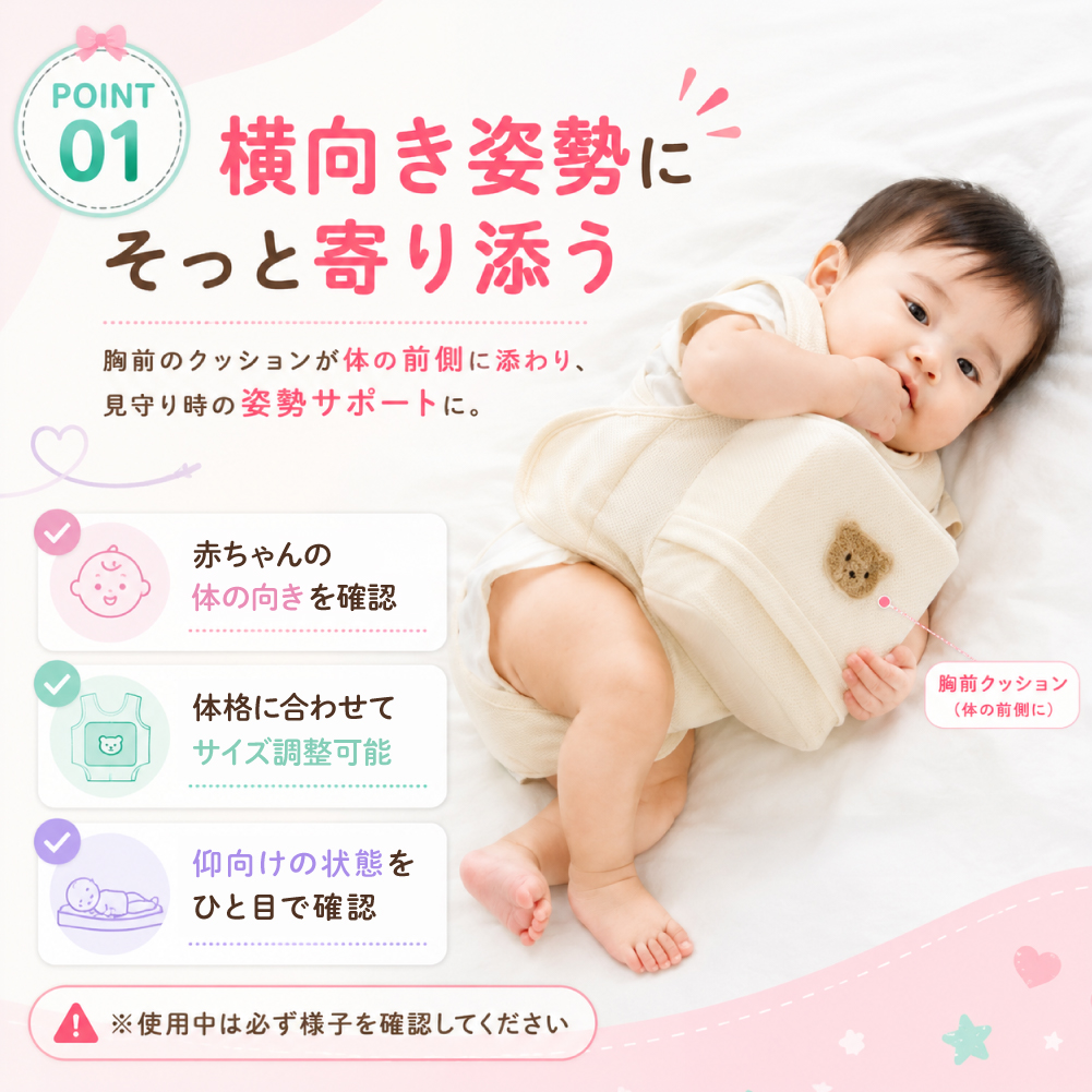 寝返り防止 クッション ベビー 赤ちゃん対策 グッズ 寝返り 対策 ベルト 赤ちゃん 寝返り防止クッション うつ伏せ防止 新生児 1歳 寝返り防止ベルト うつぶせ 関連画像5