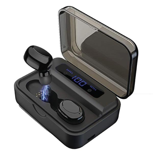 ワイヤレスイヤホン Bluetooth5.0 ブルートゥースイヤホン 2200mah収納ケース コンパクト 大容量 高音質 重低音 防水 スポーツ  iPhone Android