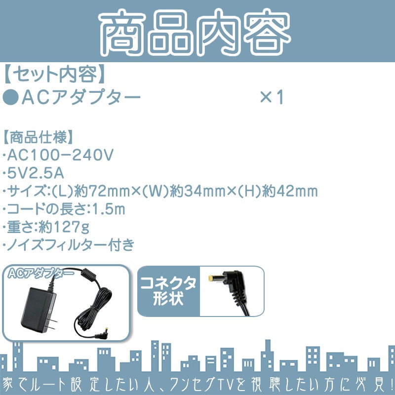 Panasonic（パナソニック） CN-MP500VD CN-MP700D CN-MP700VD 他 AC