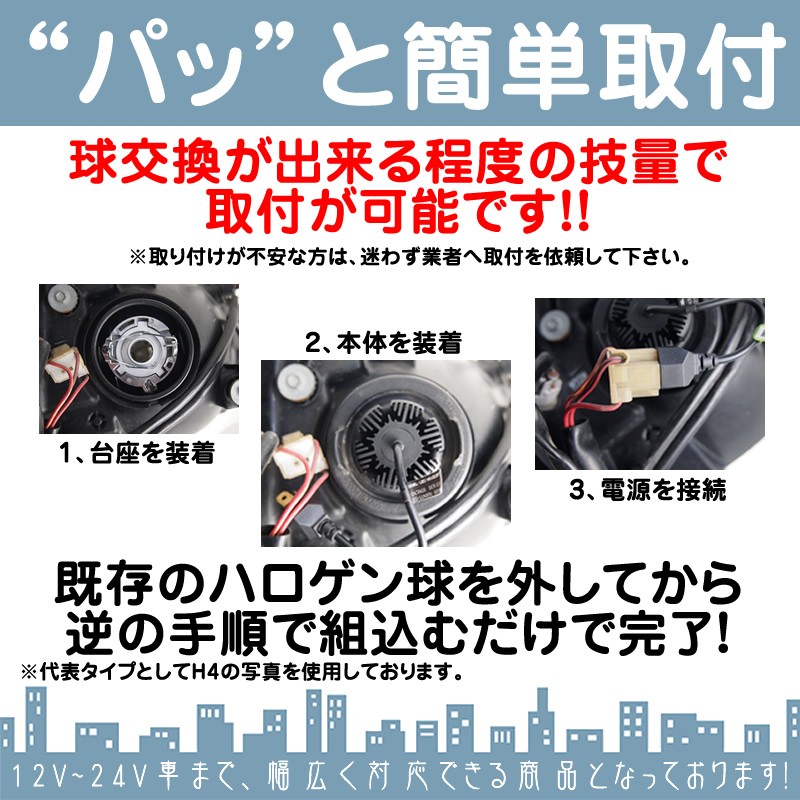 いすゞ 日産 セレナ C26 用 22.11〜H25.11 他 LEDヘッドライト
