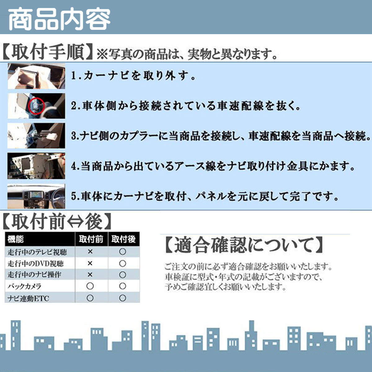 HDMI 変換ケーブル Eタイプ→Aタイプ 純正ナビ アダプター コード ミラーリング テレビキャンセラー付き |  | 04