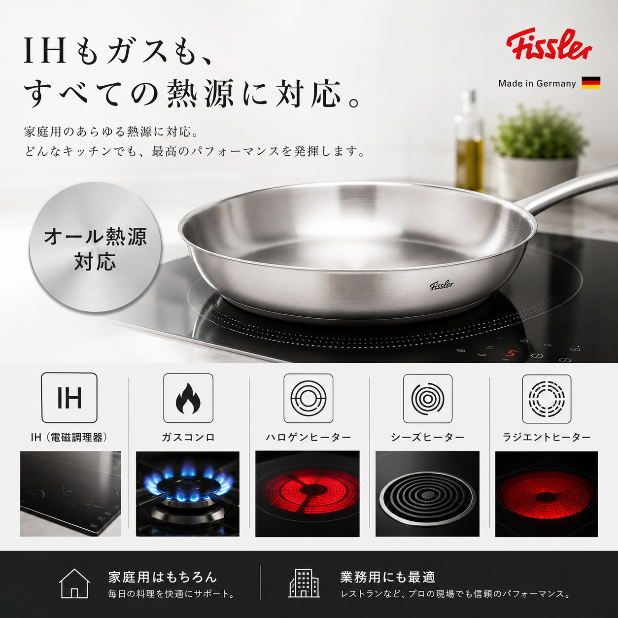 Fissler（フィスラー） フライパン 24cm カターニャ IH対応 ガス火対応