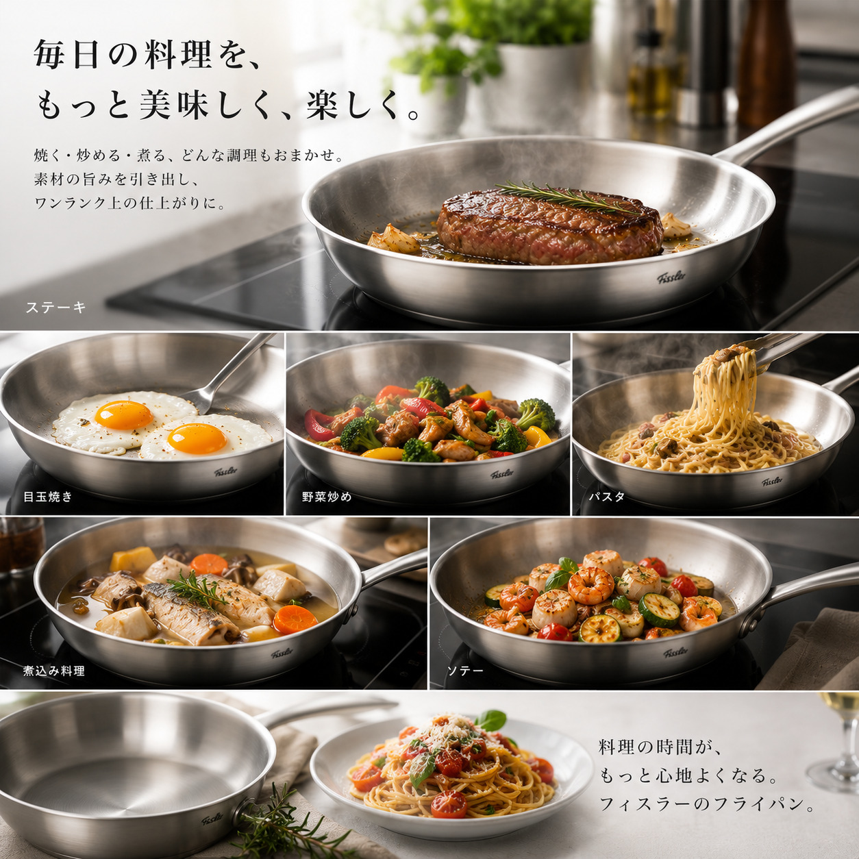 Fissler（フィスラー） フライパン 24cm カターニャ IH対応 ガス火対応