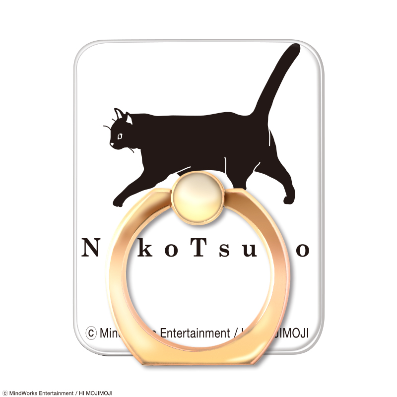 スマホリング  NEKOTSUBO ネコツボ ねこつぼ 猫ツボ 落下防止 バンカーリング スタンド ダイカット スマホアクセサリー 受注生産｜oneword｜04