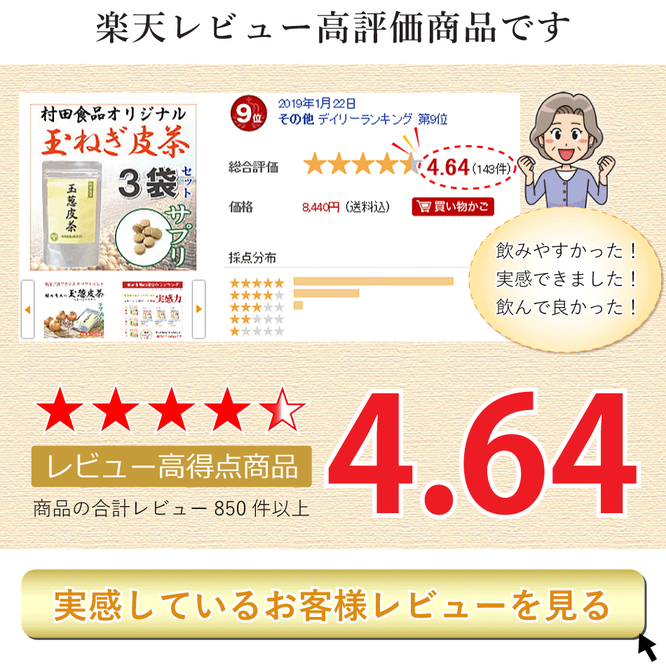 玉葱皮茶サプリレビュー