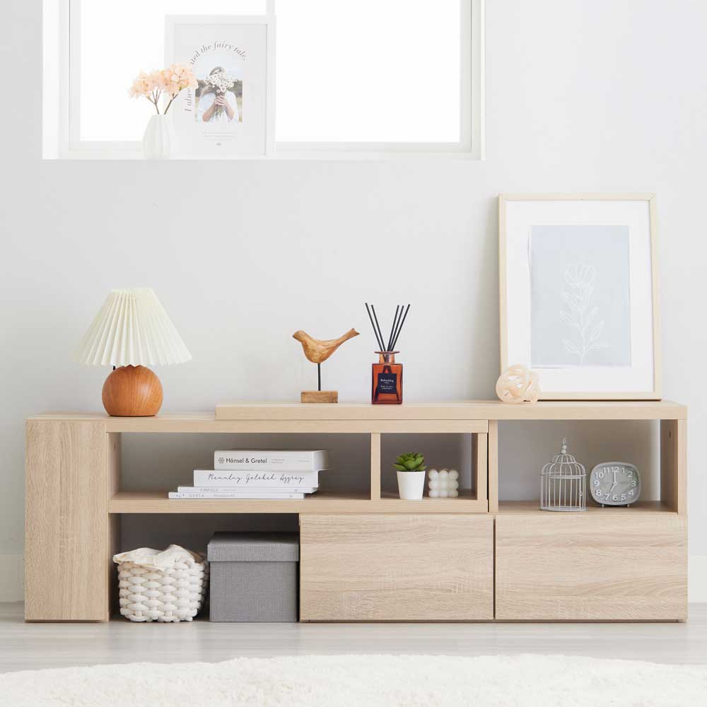 iellio テレビ台 コーナー ローボード 伸縮 おしゃれ 安い 収納 北欧