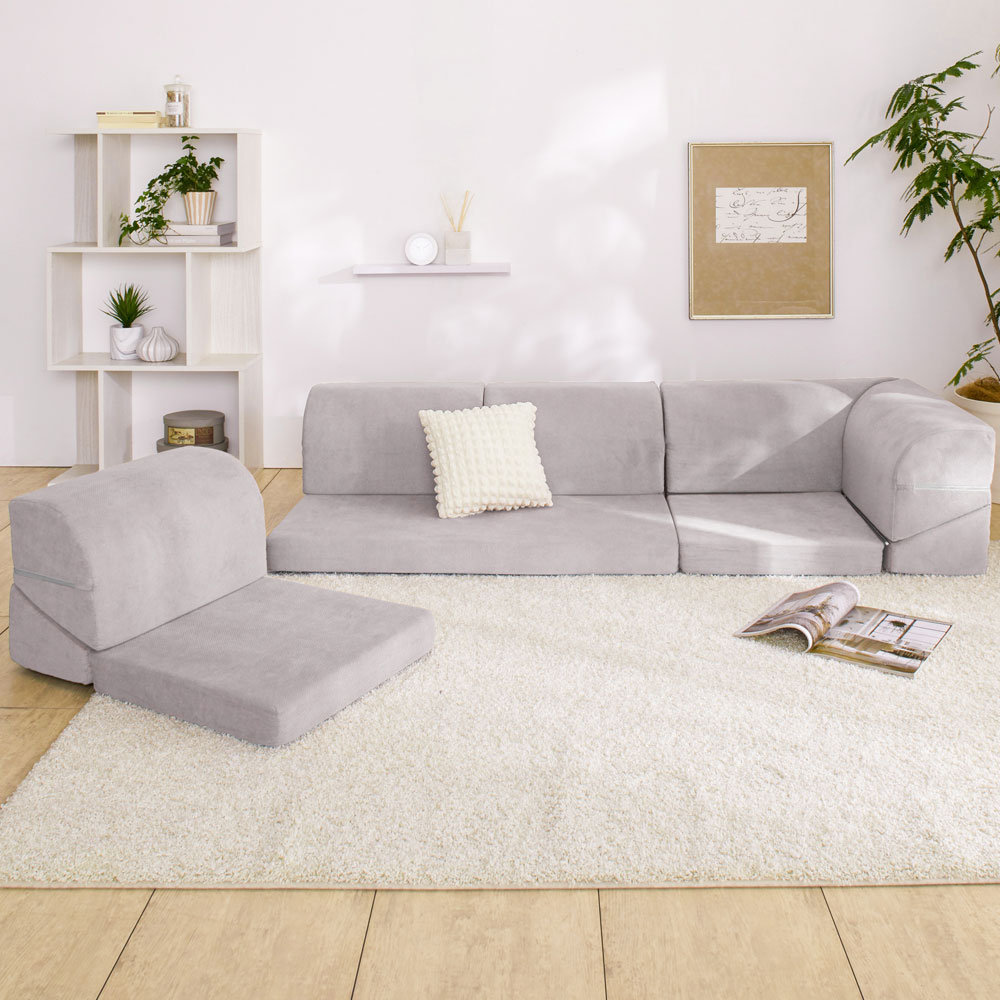 iellio ローソファー 3人掛け こたつ レザー調 ソファー L字 ソファ