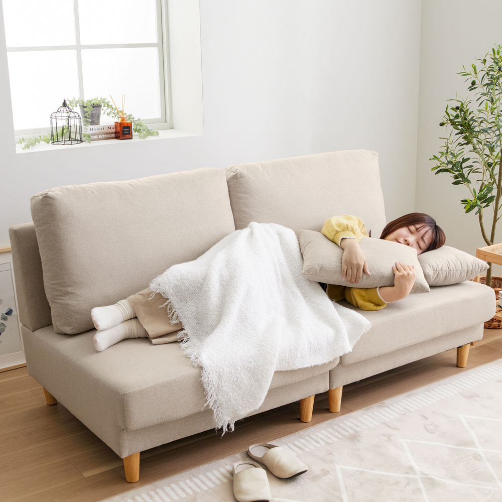 iellio ソファー ハイバック ソファーベッド 2人掛け ソファ ソファ