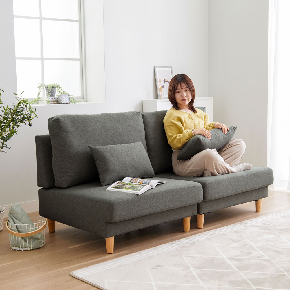 iellio ソファー ハイバック ソファーベッド 2人掛け ソファ ソファ