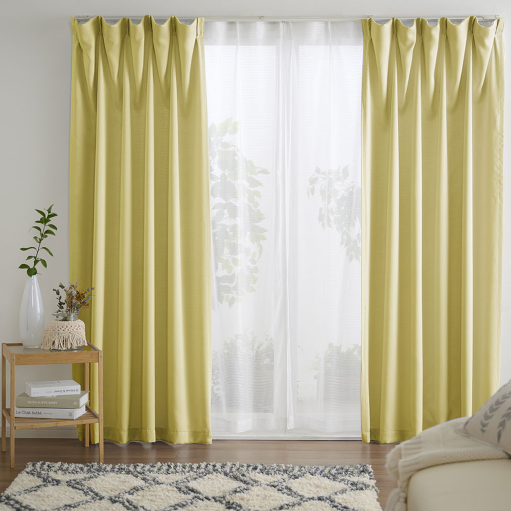 iellio カーテン 4枚セット 遮光 おしゃれ 安い 北欧 シンプル 無地