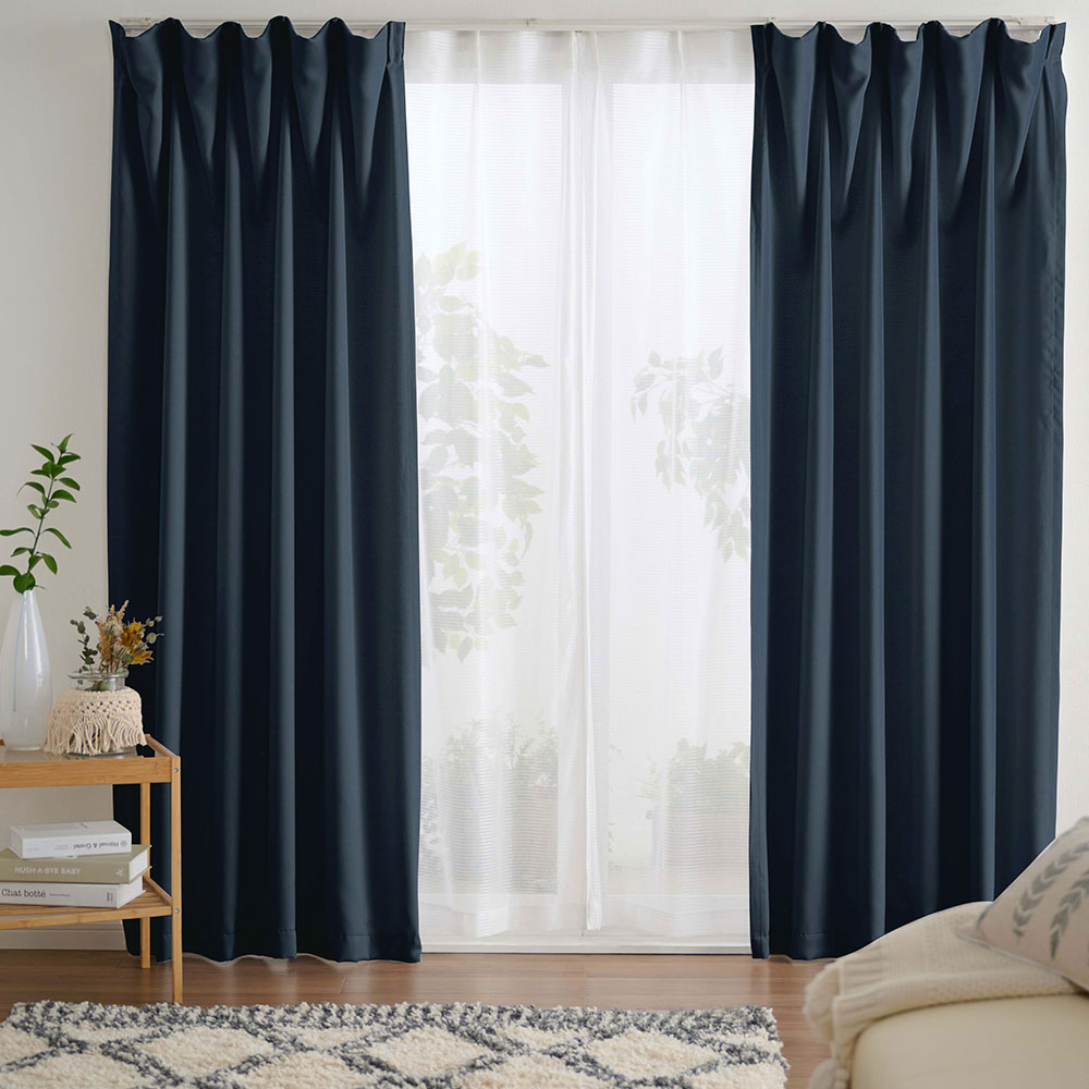 カーテン 4枚セット 遮光 おしゃれ 安い 北欧 シンプル 無地 カラフル 洗える 遮光カーテン 4枚組 レースカーテン 既製品 サイズ 一般 測り方 一人暮らし | iellio | 04