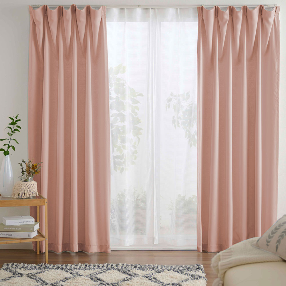 カーテン 4枚セット 遮光 おしゃれ 安い 北欧 シンプル 無地 カラフル 洗える 遮光カーテン 4枚組 レースカーテン 既製品 サイズ 一般 測り方 一人暮らし | iellio | 09