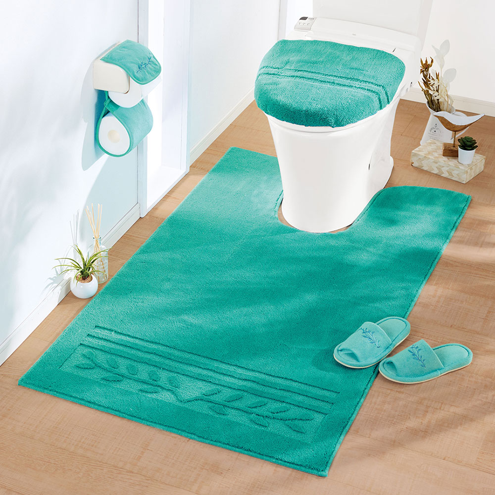 トイレマット ロング おしゃれ 耳長 ワイド マット トイレロングマット 抗菌防臭 スリップ防止 洗える ふわふわ おしゃれ トイレ用品 トイレグッズ | iellio | 05