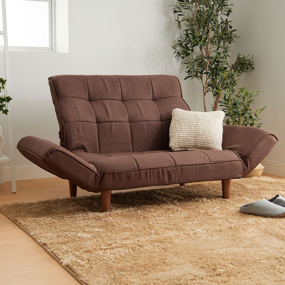 iellio ソファー 2人掛け ハイバック ソファーベッド リクライニング