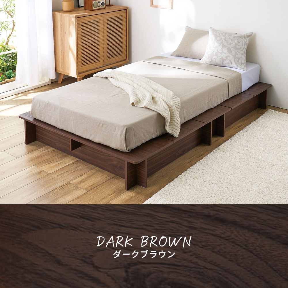 iellio ベッド ローベッド フロアベッド セミダブル 工具不要 組み立て iellio ベッド ローベッド フロアベッド セミダブル 工具不要 組み立て