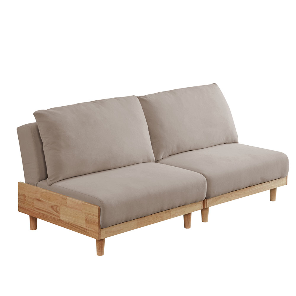 iellio ソファーベット 3人掛け 180cm リクライニング 天然木 ワイド