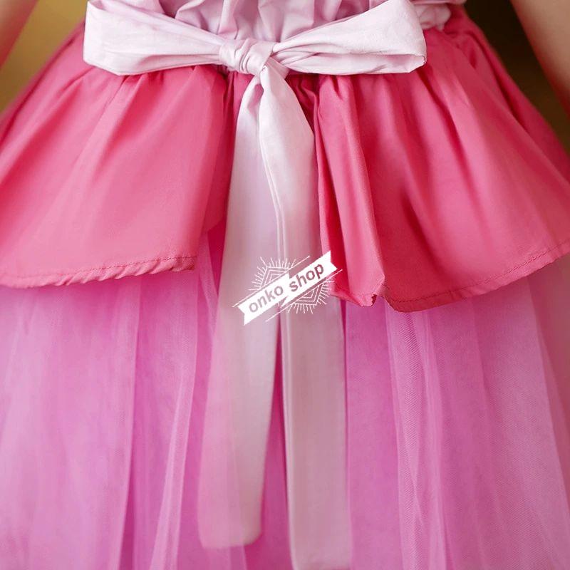 プリンセスドレス 子供用 女の子 ピーチ 姫 コスプレ お姫様