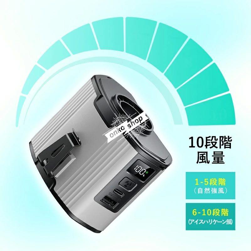 腰掛け扇風機 多機能扇風機 ベルトファン 12000mAh大容量 2025年