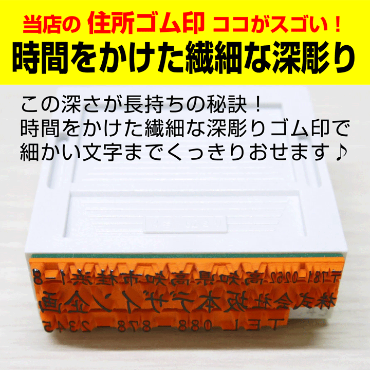 定番住所ゴム印 住所印 組み合わせゴム印 組判 親子印 60×20mm お任せレイアウト 会社印 社判 個人住所印 印鑑 はんこ ハガキ  アドレススタンプ 領収書 : kumi-3-jyushoin : 印鑑・シャチハタ・おんらいん工房 - 通販 - Yahoo!ショッピング