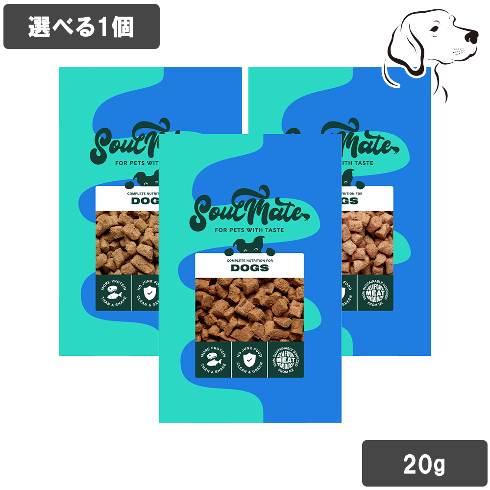 ソウルメイト 愛犬用 フリーズドライフード 20g 選べる1個