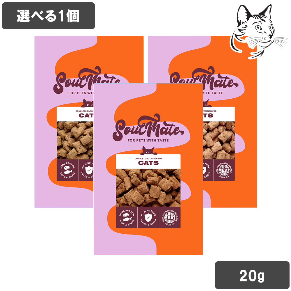 ソウルメイト 愛猫用 フリーズドライフード 20g 選べる1個