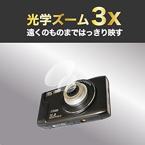 光学3倍ズーム