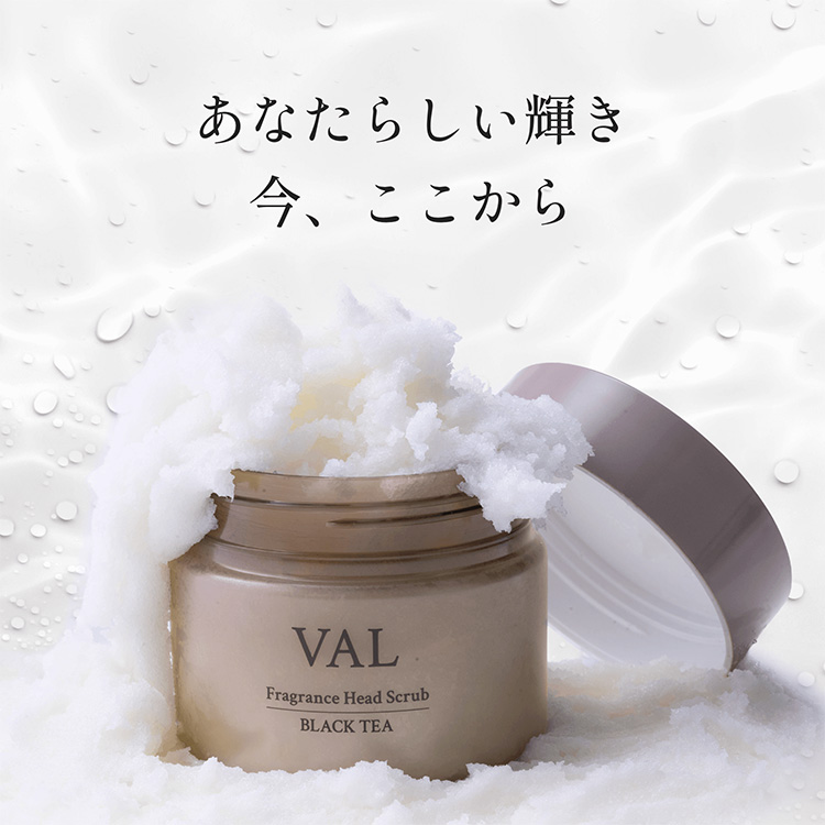 VAL フレグランスヘッドスクラブ ブラックティーの香り 200g ギフト