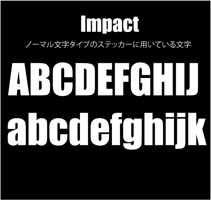 アルファベット半角 切り文字 12文字以内 - オーナーズグッズ