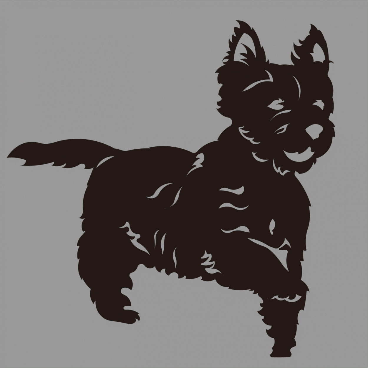 ケアーンテリア ステッカー ケアンテリア カッティングステッカー 車 名入り |  | 08