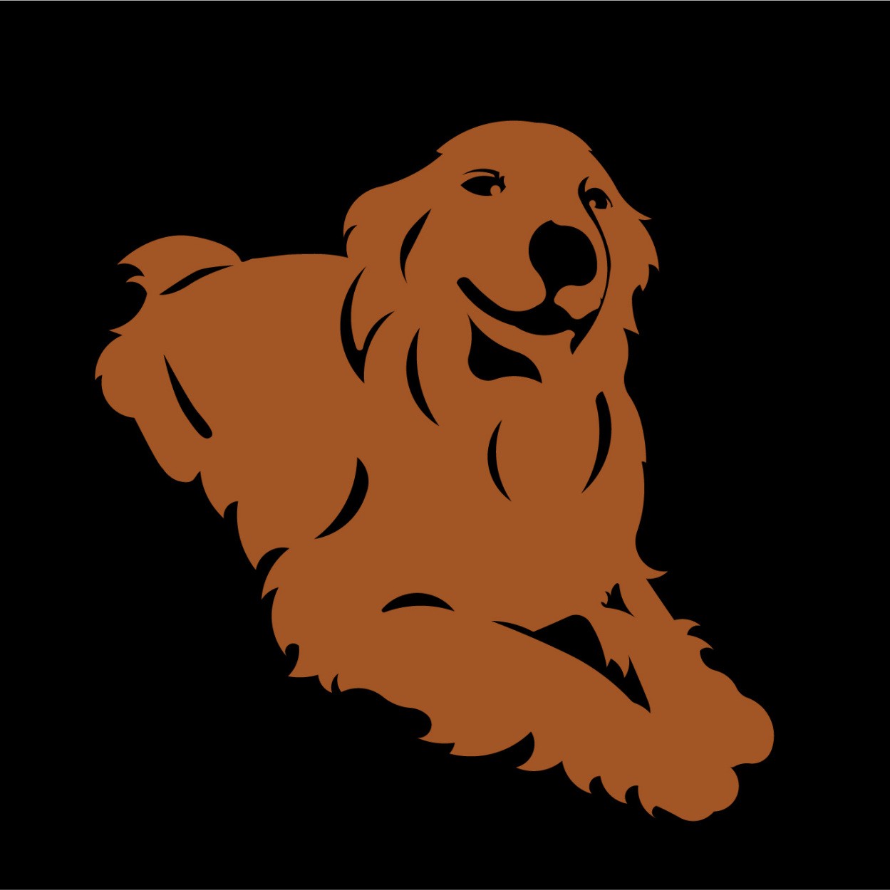 ゴールデンレトリバー ステッカー ゴールデン カッティングステッカー