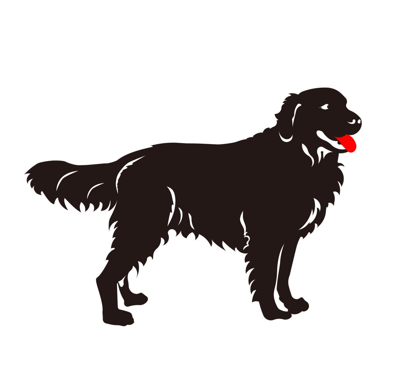 ゴールデンレトリバー ステッカー ゴールデン カッティングステッカー