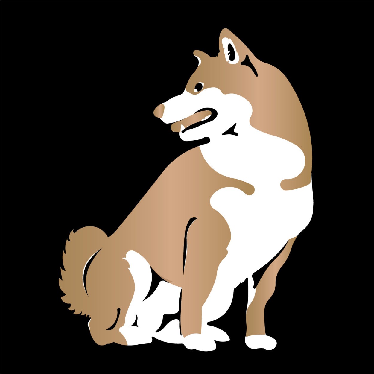 柴犬 ステッカー 柴 カッティングステッカー ２色 車 名入り |  | 01
