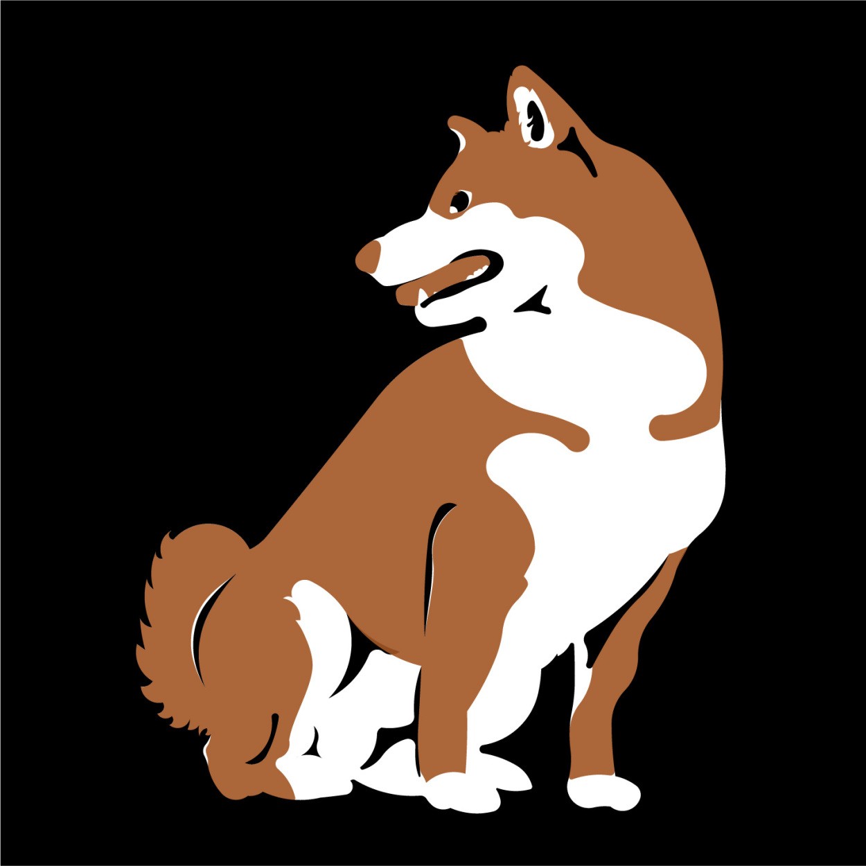 柴犬 ステッカー 柴 カッティングステッカー ２色 車 名入り |  | 03
