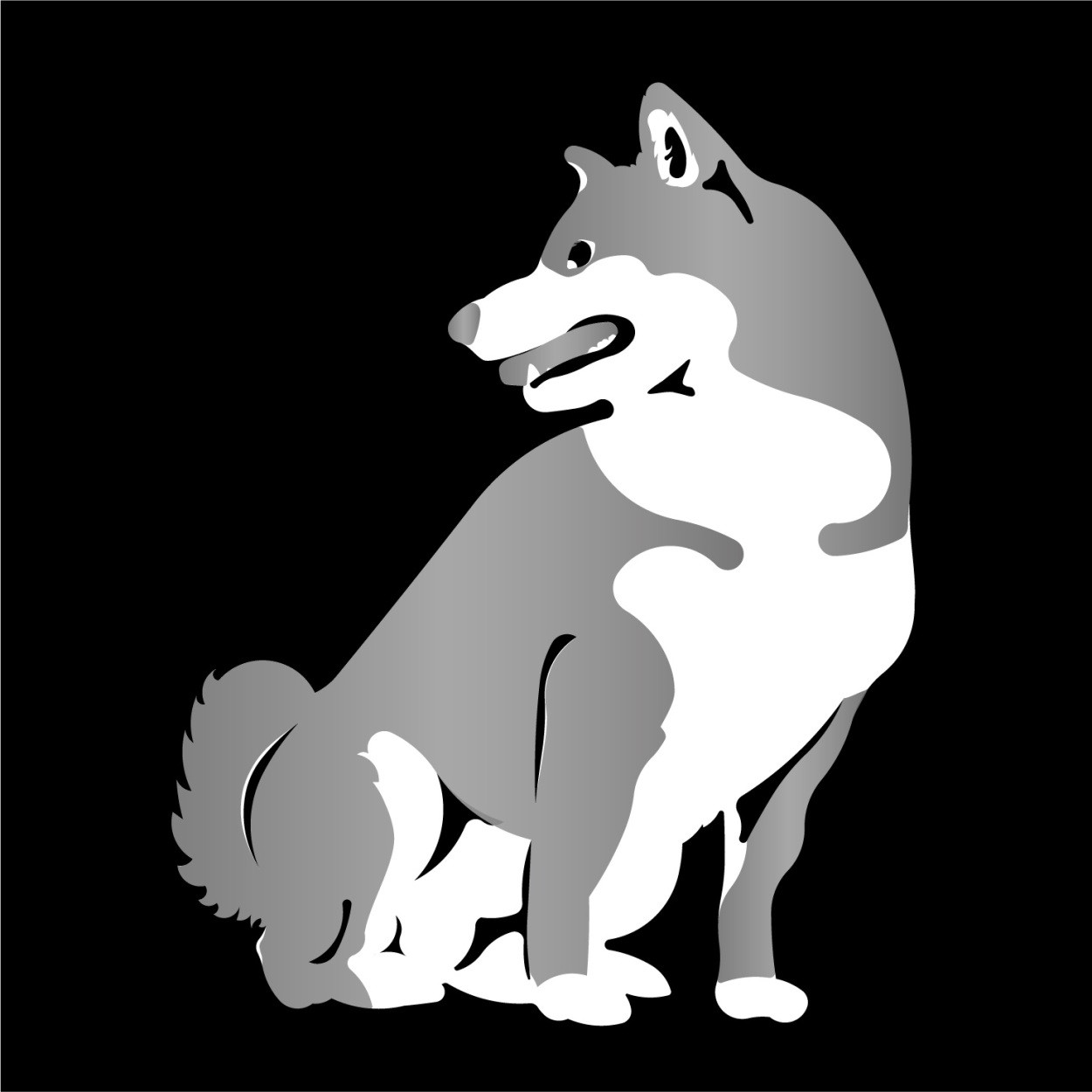 柴犬 ステッカー 柴 カッティングステッカー ２色 車 名入り |  | 05