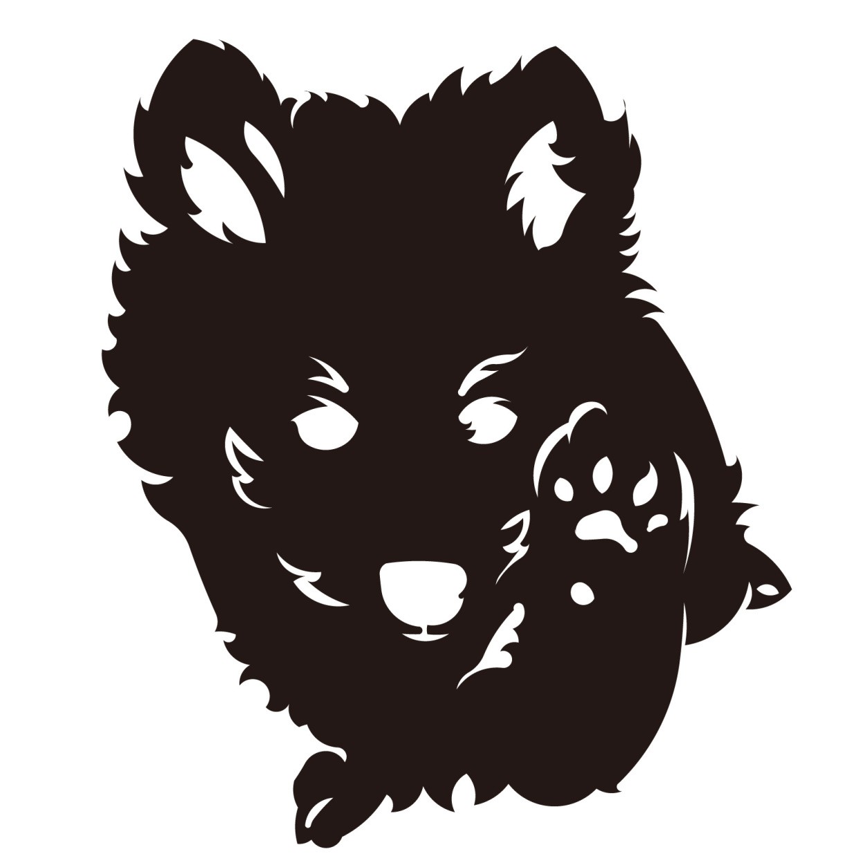 日本スピッツ ステッカー スピッツ カッティングステッカー仔犬 車 名