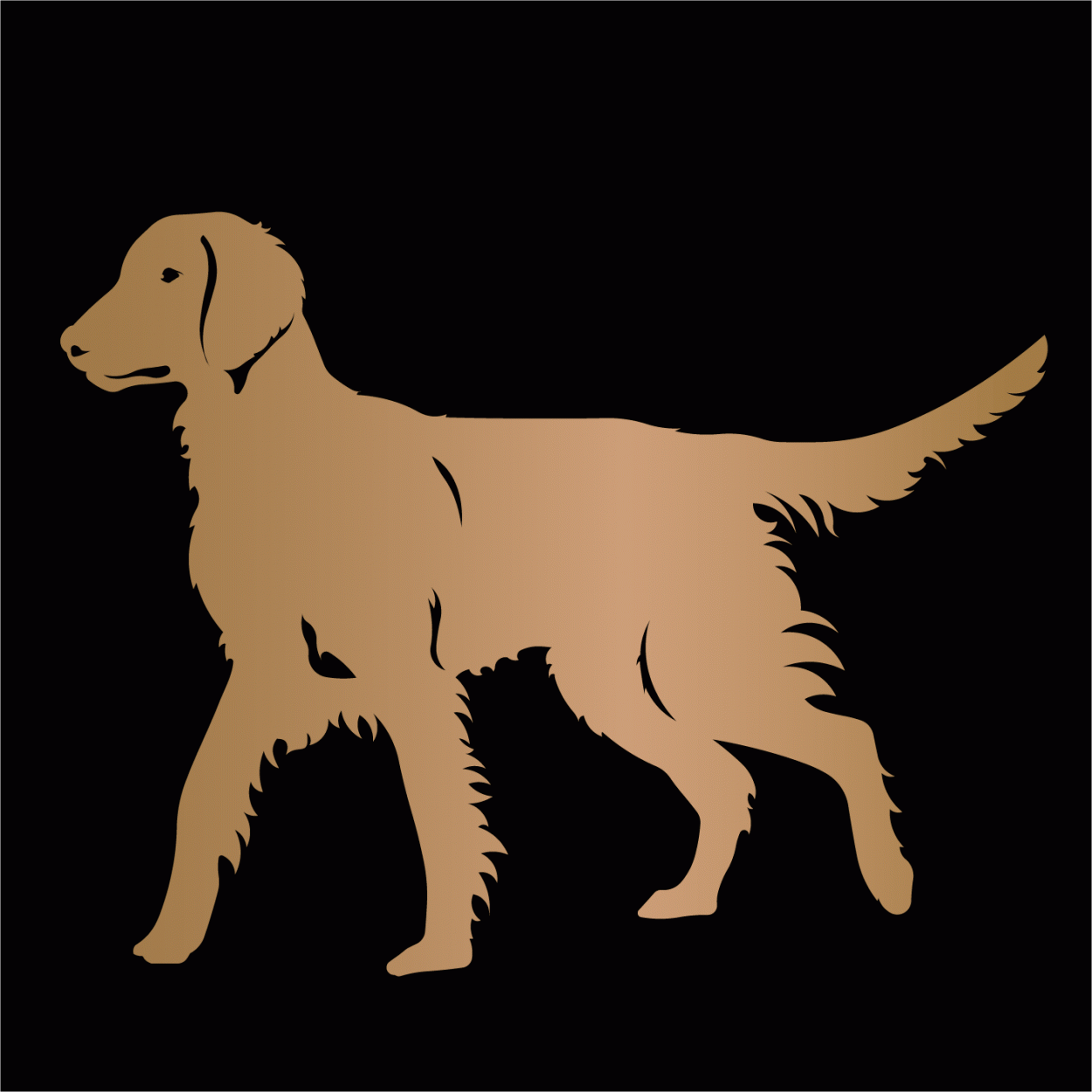 フラットコーテッドレトリーバー ステッカー フラット カッティングステッカー 車 名入り |  | 05