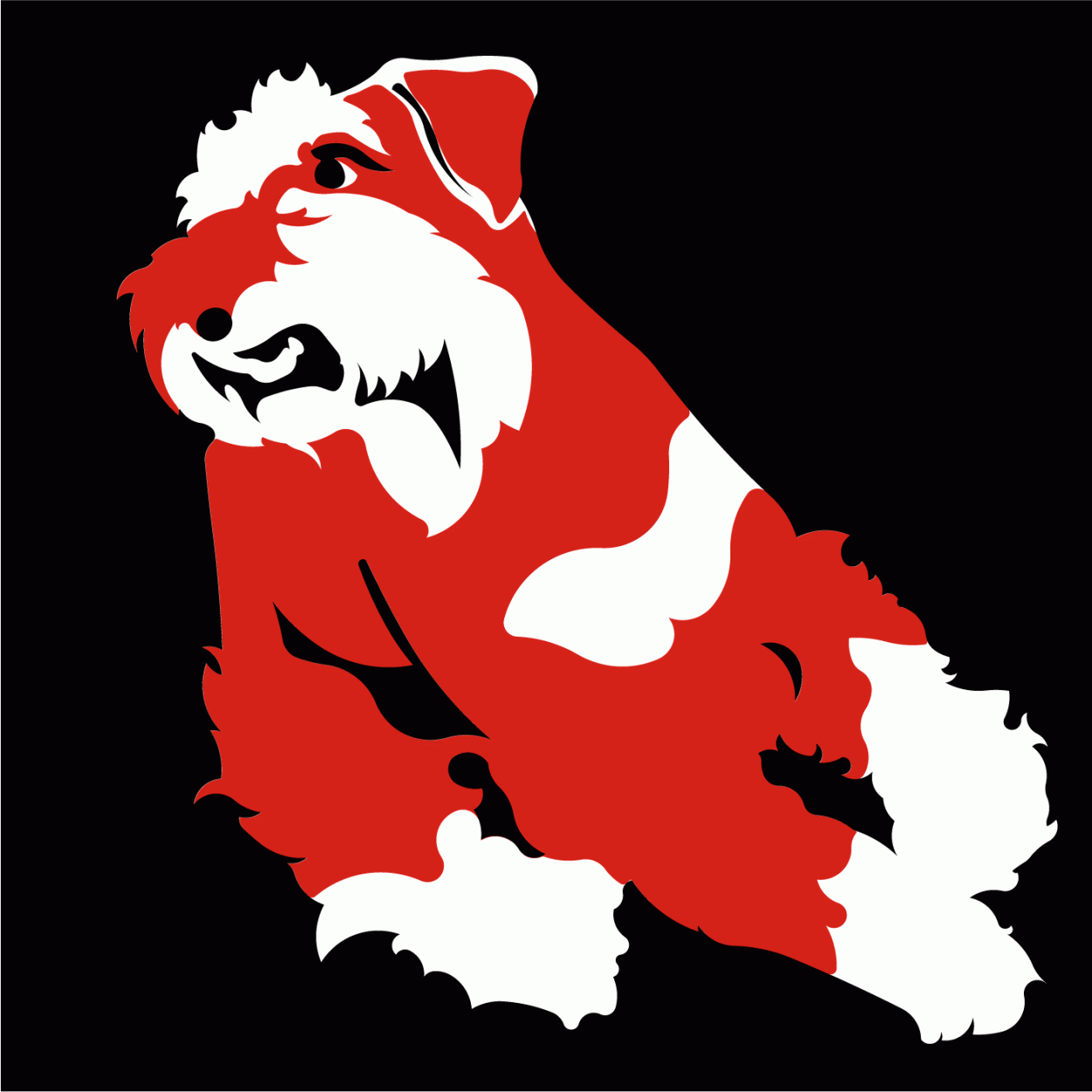 ミニチュアシュナウザー ステッカー シュナウザー カッティング