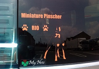 ミニチュアピンシャーのステッカー